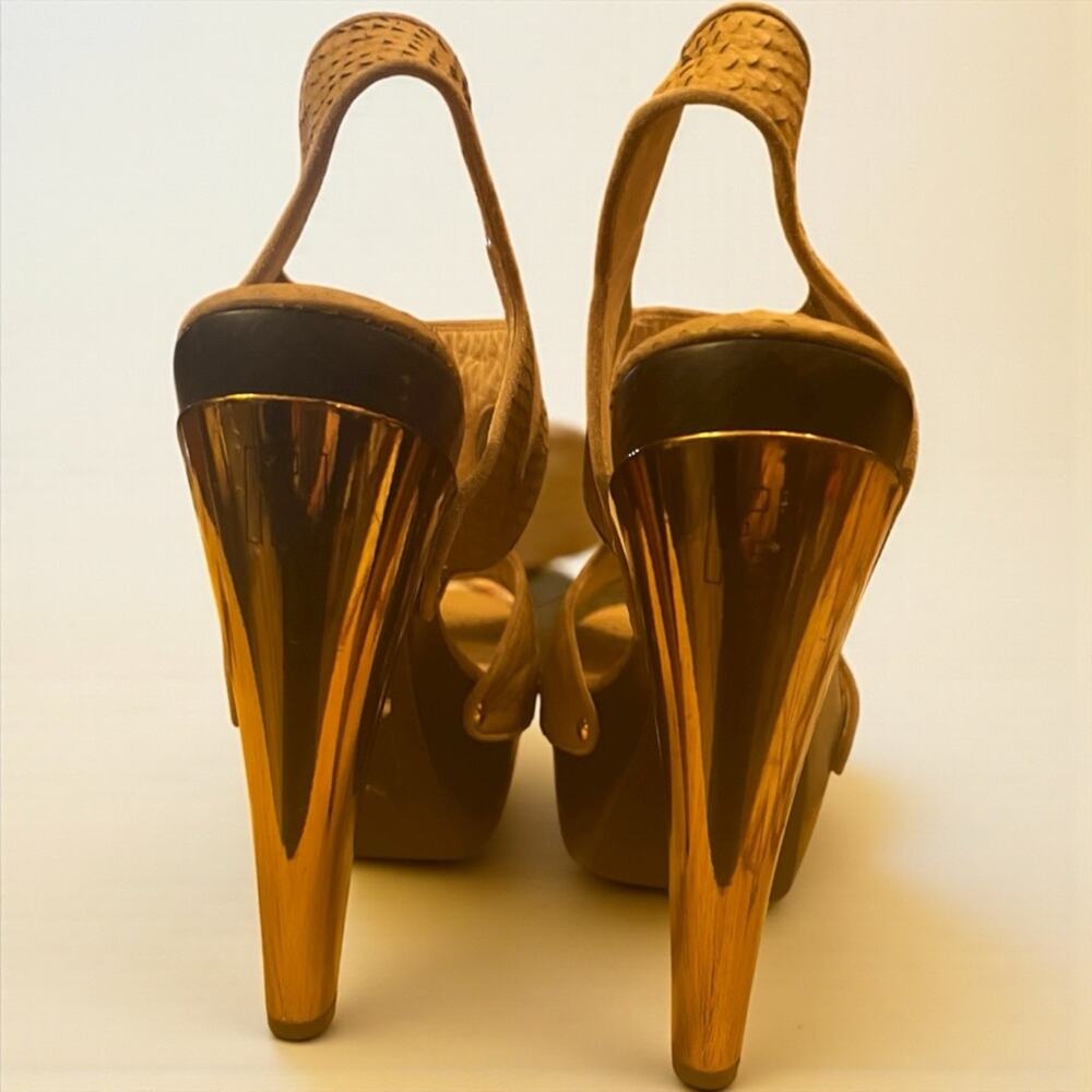 Fendi Zucca Ff Logo Python Leather Platform Stile… - image 3